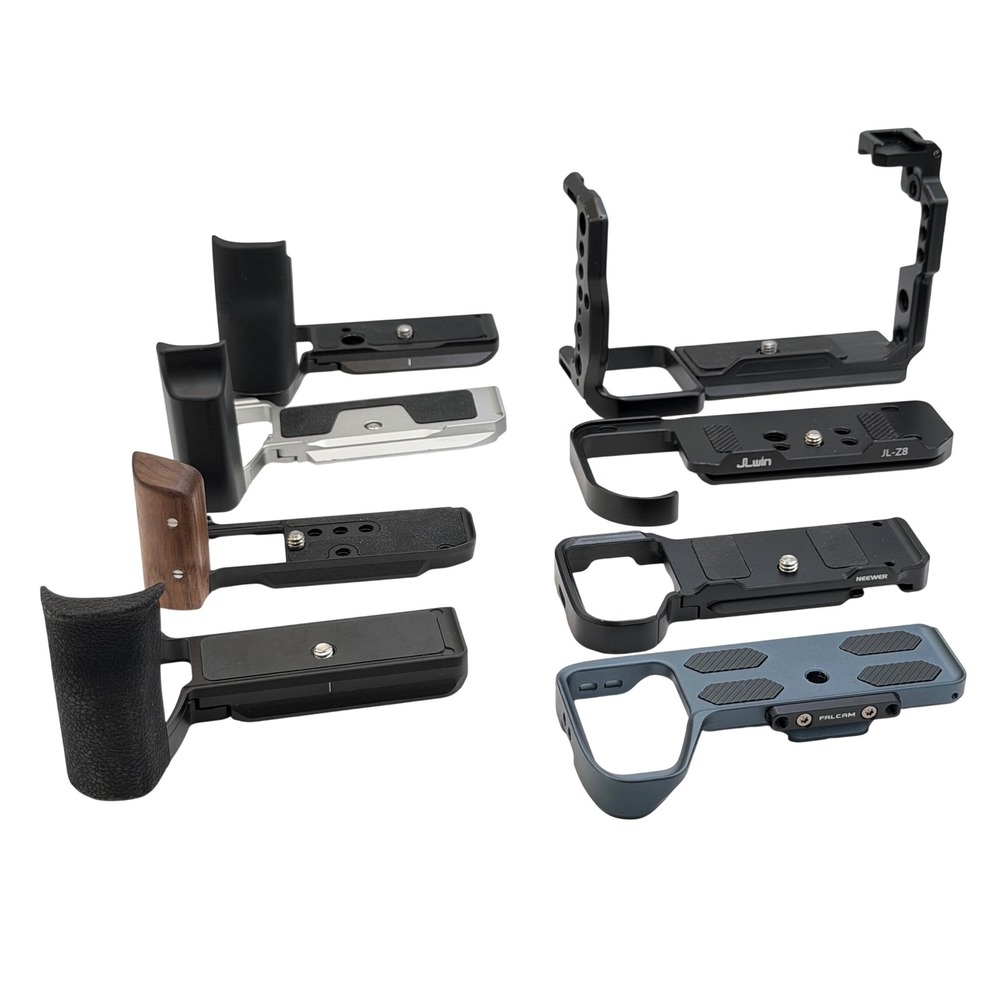Camera L-Bracket Cage Grip Lot of 8 SmallRig Neewer Falcam Sony Nikon Canon